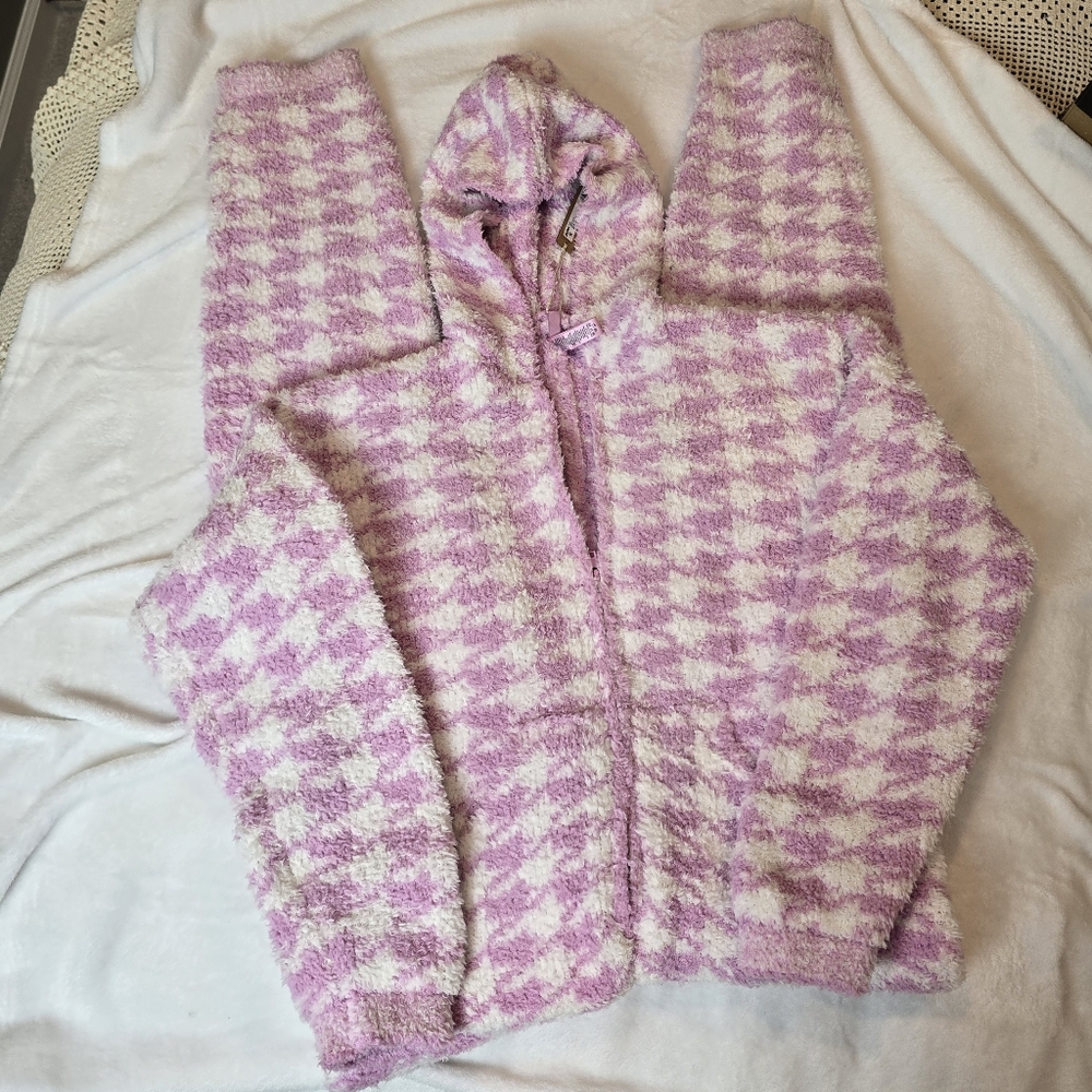 SKIMS Cozy Knit Unisex Onesie in the limited edition "Petal Houndstooth" S/M - Picture 3 of 10